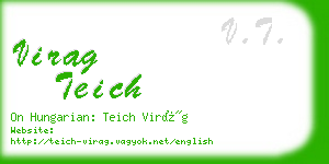 virag teich business card